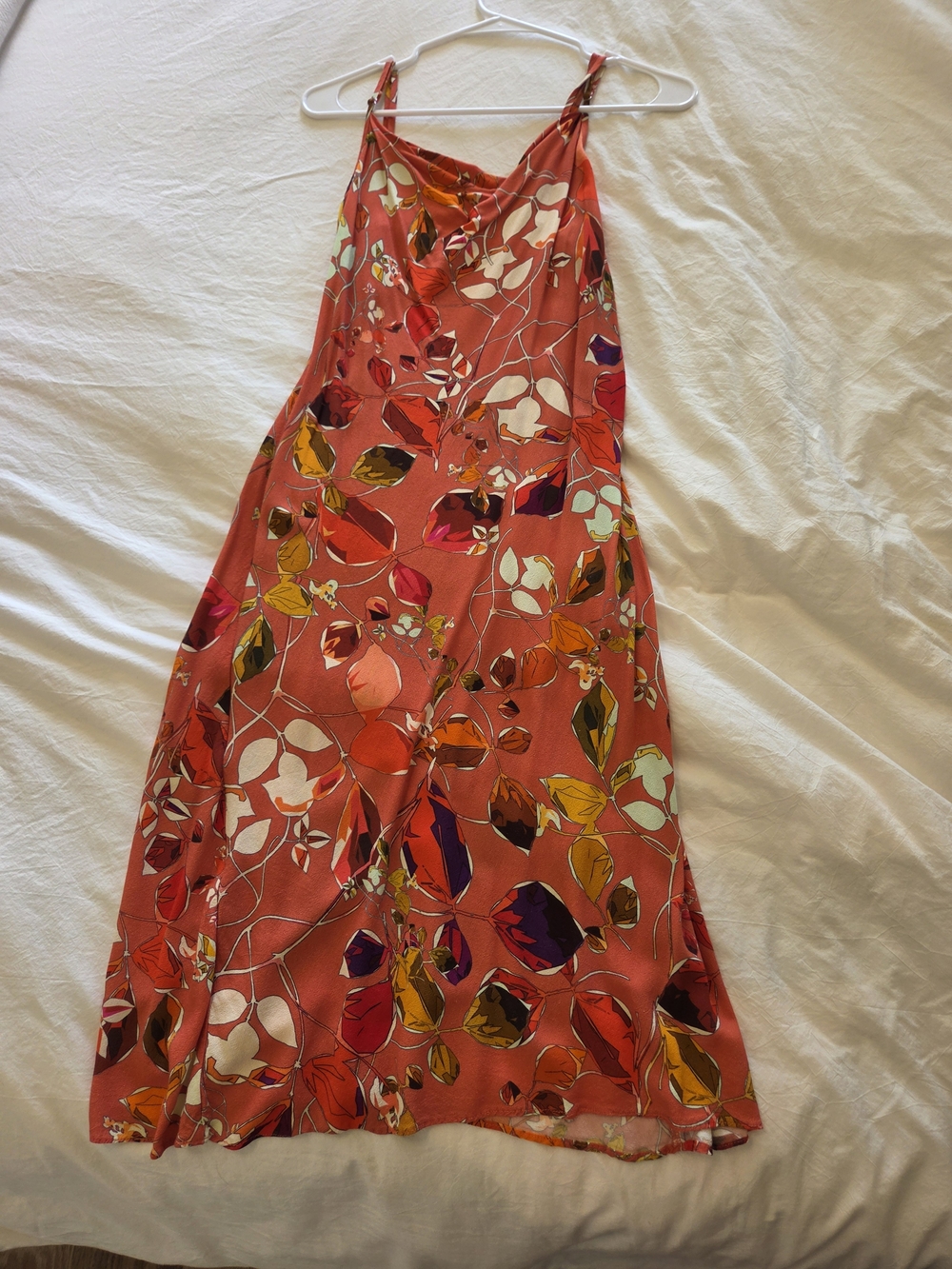Monte Coral Floral Slip Maxi Dress